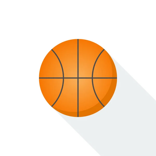 Een Basketbal Bal Witte Achtergrond — Stockvector