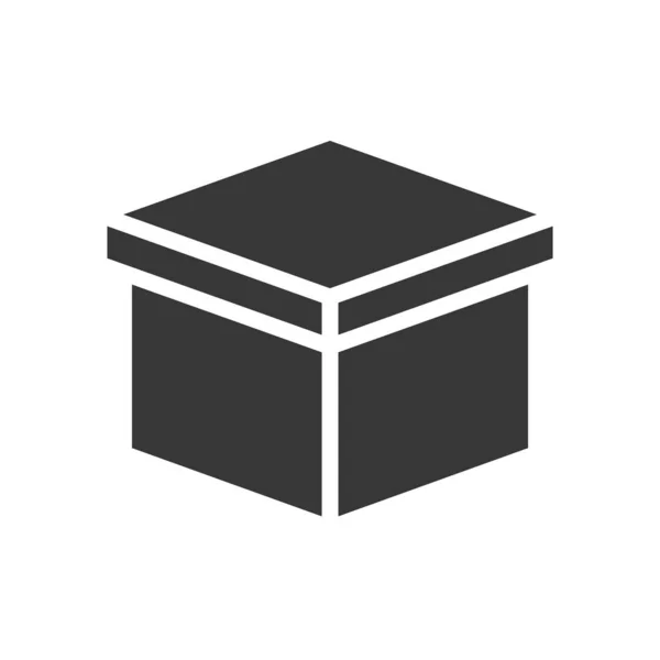 Box Expedice Dodání Koncept Glyf Ikona Sady — Stockový vektor