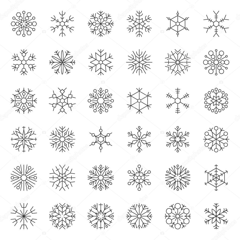 Snowflakes icon pixel perfect