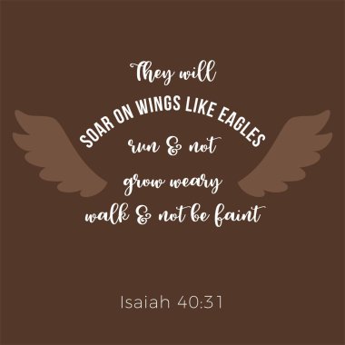 Lord umut Isaiah 40:31 İncille ifade gücü, yenilemek gibi kartal kanatları üzerinde uçmak
