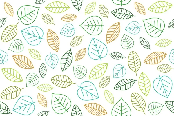leaves outline seamless pattern for use as wrapping paper gift,fabric or textile