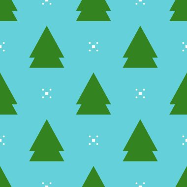 Noel ağacı tema, Noel seamless modeli kaydırma kağıt hediye, duvar kağıdı veya arka plan olarak kullanmak için