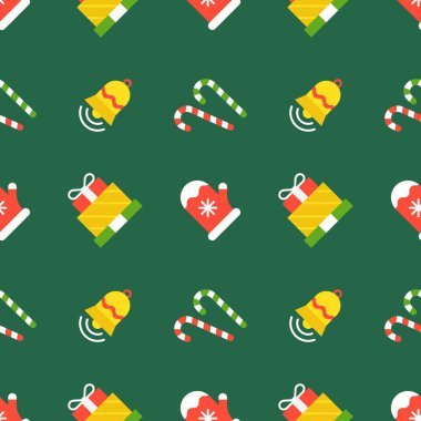 Retro Noel seamless modeli kaydırma kağıt hediye, duvar kağıdı veya arka plan olarak kullanmak için