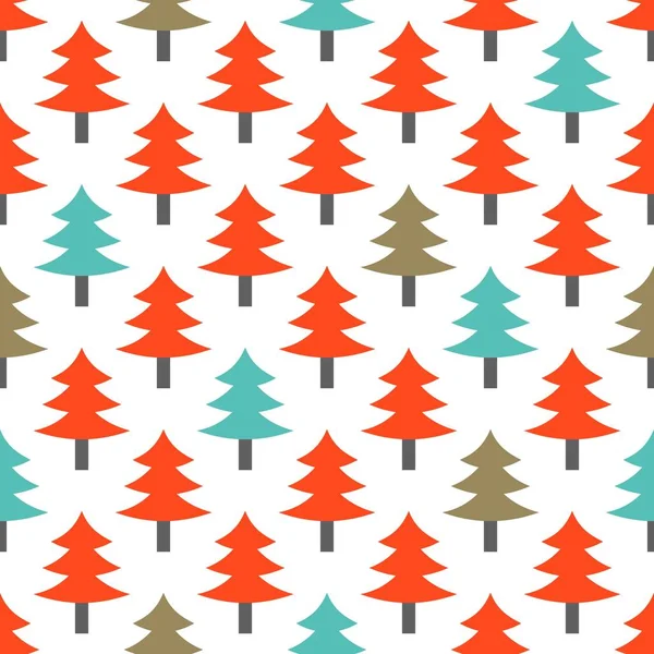 Χριστουγεννιάτικο Δέντρο Θέμα Χριστούγεννα Χωρίς Ραφή Πρότυπο Για Χρήση Αναδίπλωσης — Διανυσματικό Αρχείο
