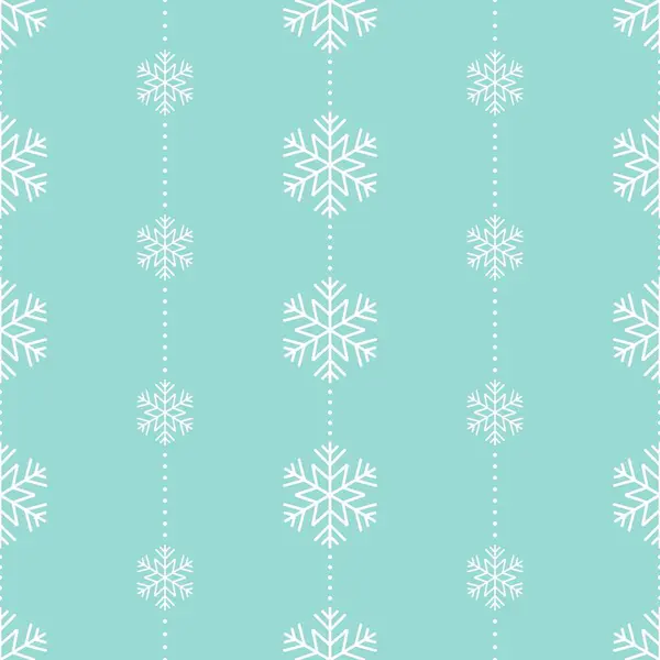 雪の結晶 クリスマス包装紙プレゼント 壁紙や背景として使用するためのシームレスなパターン — ストックベクタ