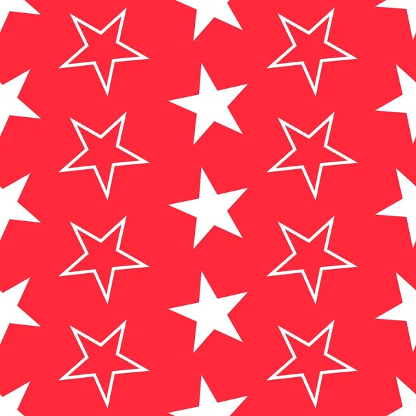 Red Star Noel seamless modeli kaydırma kağıt hediye, duvar kağıdı veya arka plan olarak kullanmak için