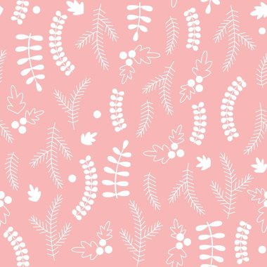 Noel seamless modeli çam kırpma maskesi ile kolay düzenlenebilir bırakır