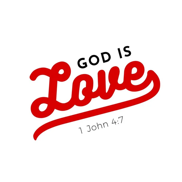 Βιβλική Scripture Στίχο Από Ιωάννη Θεός Είναι Αγάπη Για Χρήση — Διανυσματικό Αρχείο