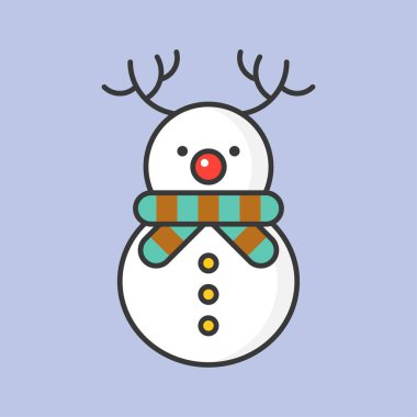 kardan adam anahat simgesini menekşe arka plan, kış ve Noel kavramı