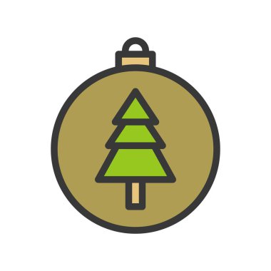 basit Noel biblo simgesi, vektör çizim