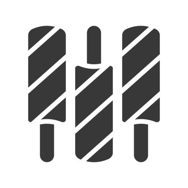 buz çizgili Noel Tema yemek bar vektör çizim