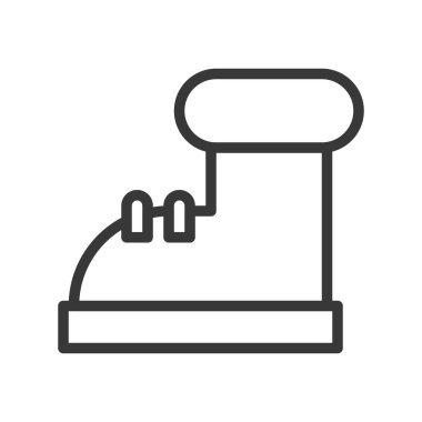 basit çizgi simgesini Santa çizme, vektör çizim, Noel kavramı