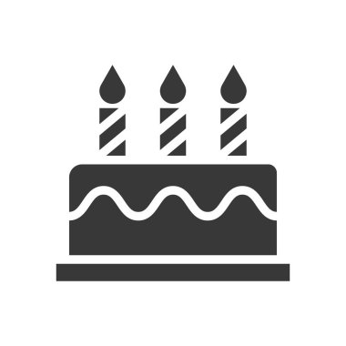 Noel kek ve mum sağlam tasarım simgesi