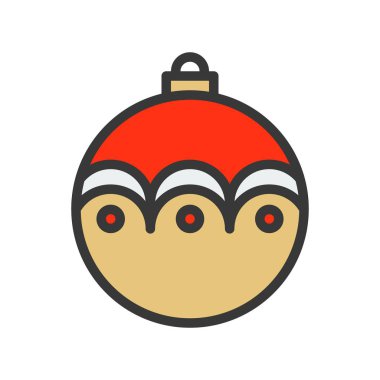 basit Noel biblo simgesi, vektör çizim