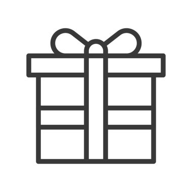 basit simge mevcut kutusunun, vektör çizim, Noel kavramı