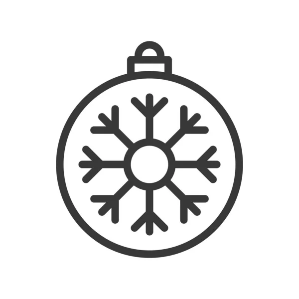 Simple Navidad Bauble Icono Vector Ilustración — Vector de stock