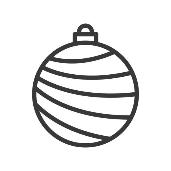 Simple Navidad Bauble Icono Vector Ilustración — Archivo Imágenes Vectoriales