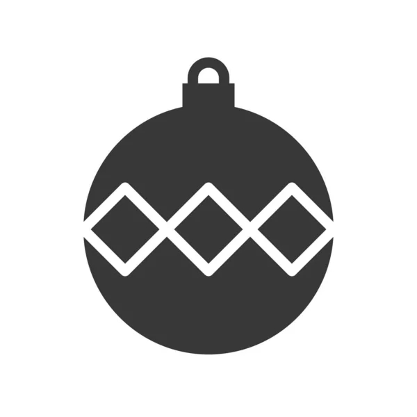 Prosty Christmas Cacko Ikona Ilustracji Wektorowych — Wektor stockowy