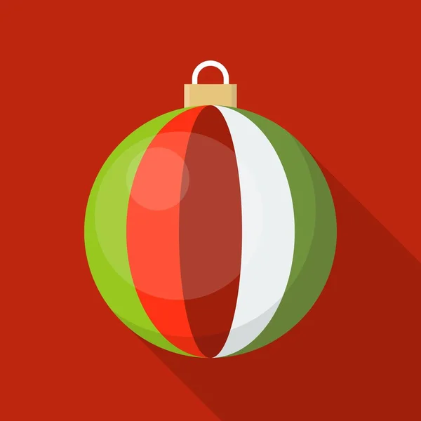 Simple Christmas Bauble Icon Vector Illustration — Stock Vector