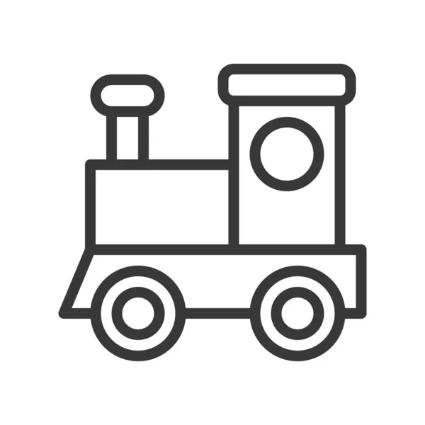 Icono Simple Tren Vector Ilustración Concepto Navidad — Archivo Imágenes Vectoriales