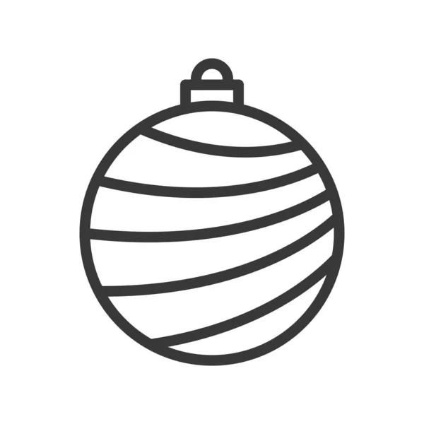 Simple Navidad Bauble Icono Vector Ilustración — Archivo Imágenes Vectoriales