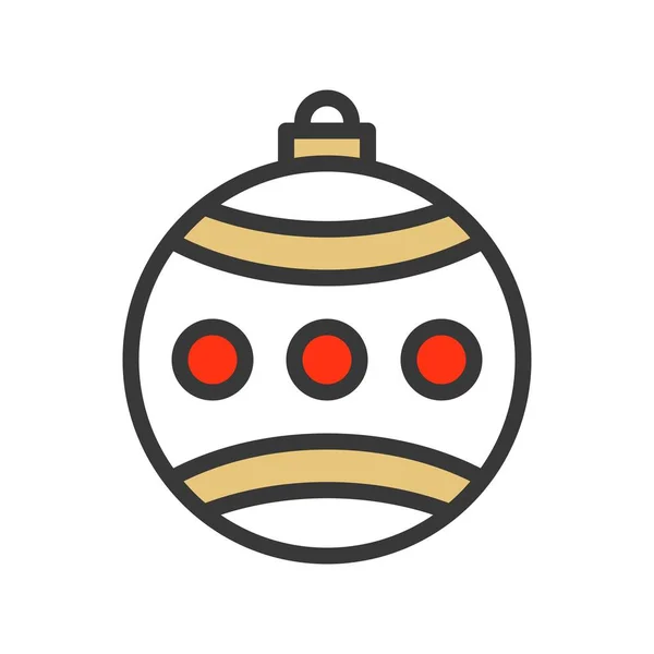 Simple Navidad Bauble Icono Vector Ilustración — Archivo Imágenes Vectoriales