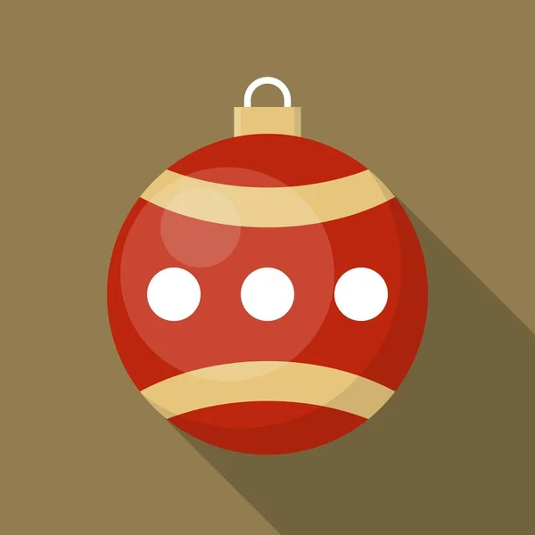 Simple Christmas Bauble Icon Vector Illustration — Stock Vector