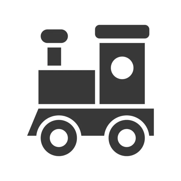 Eenvoudige Pictogram Van Trein Vectorillustratie Kerstmis Concept — Stockvector