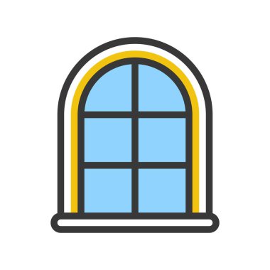 basit simge penceresinin, vektör çizim, Noel kavramı