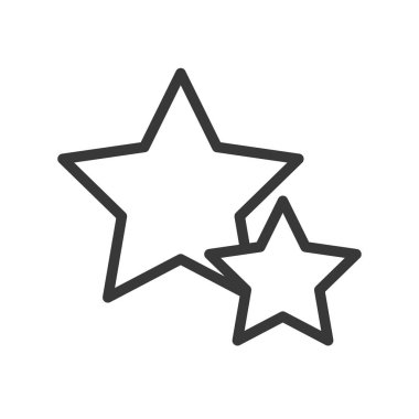 yıldız, vektör çizim, Noel kavramı basit simgesi