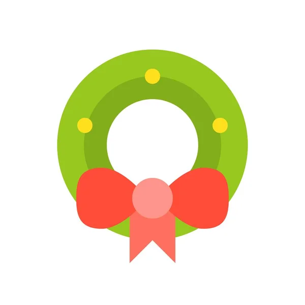 Icono Simple Corona Navidad Vector Ilustración Concepto Navidad — Vector de stock