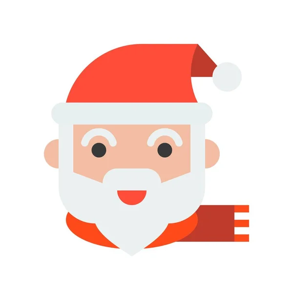 Ícone Simples Santa Claus Ilustração Vetorial Conceito Natal — Vetor de Stock