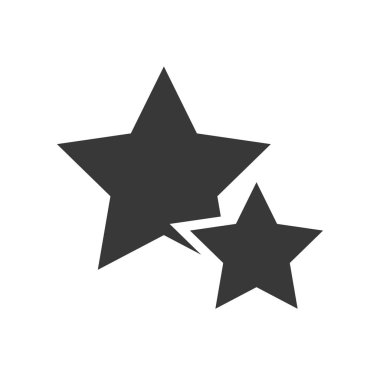 yıldız, vektör çizim, Noel kavramı basit simgesi