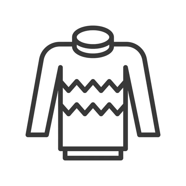 스웨터 일러스트 모두의 크리스마스 컨셉의 간단한 아이콘 — 스톡 벡터