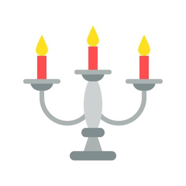 Fener veya lamba vektör simge, düz tasarım