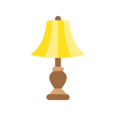 Fener veya lamba vektör simge, düz tasarım