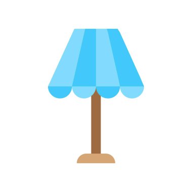 Fener veya lamba vektör simge, düz tasarım