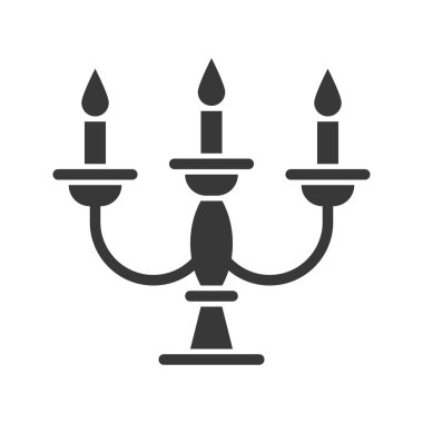 Fener veya lamba vektör simge, katı tasarım