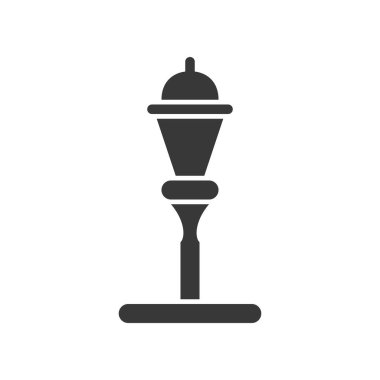 Fener veya lamba vektör simge, katı tasarım