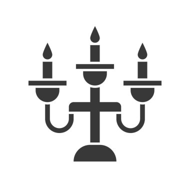 Fener veya lamba vektör simge, katı tasarım