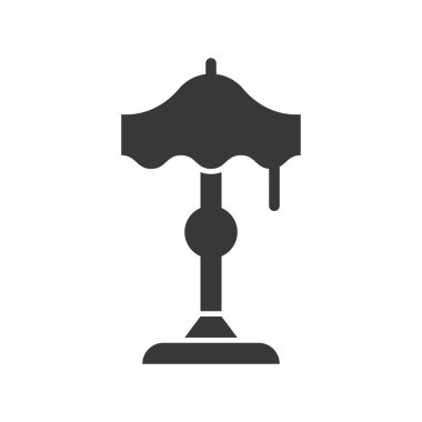 Fener veya lamba vektör simge, katı tasarım