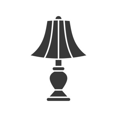 Fener veya lamba vektör simge, katı tasarım