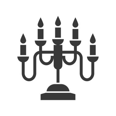 Fener veya lamba vektör simge, katı tasarım