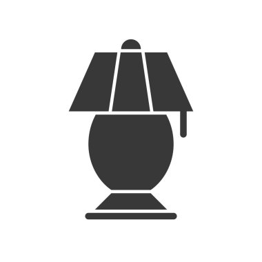 Fener veya lamba vektör simge, katı tasarım