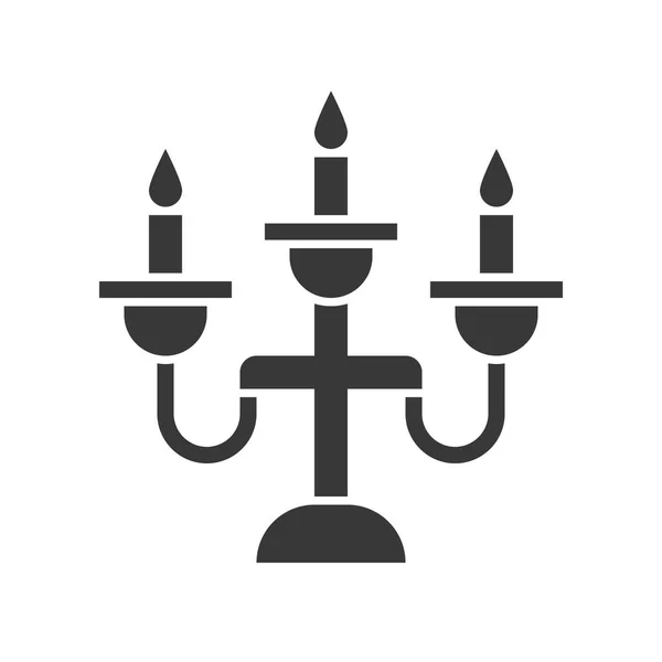 Icono Del Vector Linterna Lámpara Diseño Sólido — Vector de stock