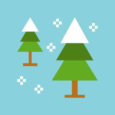 Kış vektör, Chirstmas düz tasarım simgesi ilgili.