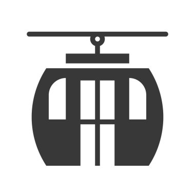 Teleferik vektör, Chirstmas sağlam tasarım simgesi ilgili.