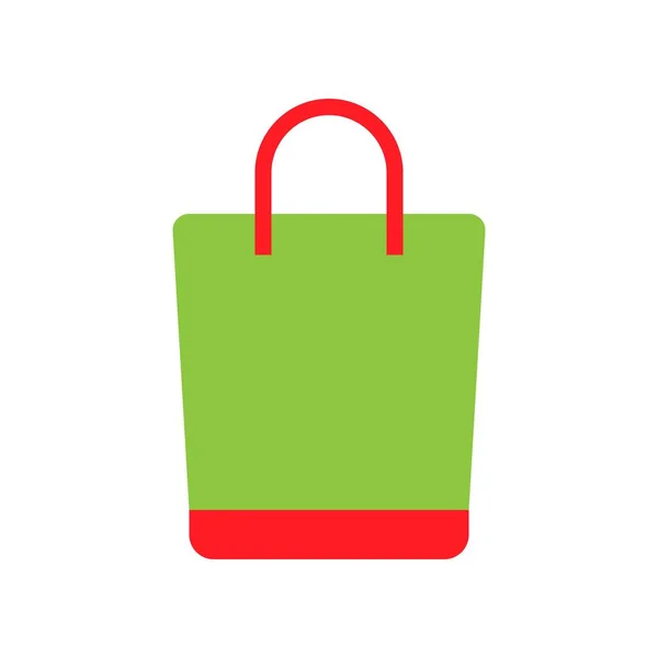 Shopping Bag Vector Online Shopping Flat Design Icon — Stock Vector