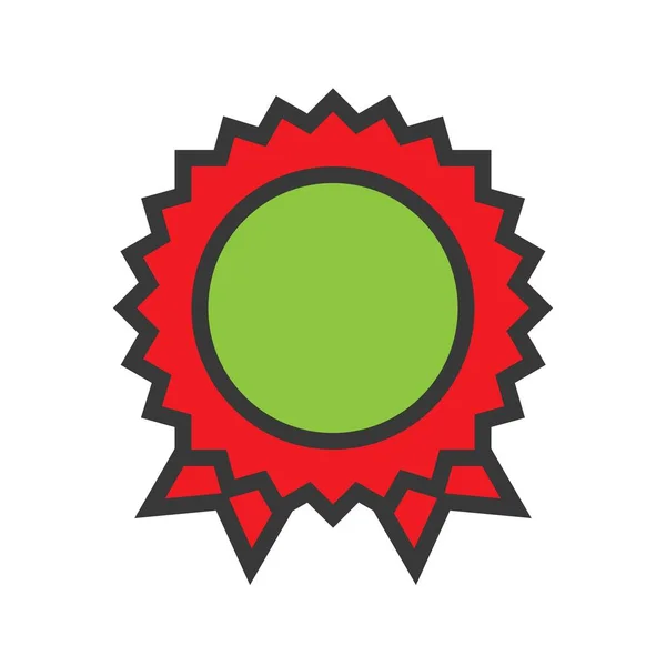 Odznaka Wektor Zakupy Online Wypełniony Edytowalny Kod Konspektu Projektu Ikona — Wektor stockowy