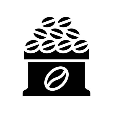 Kahve çekirdeği çanta vektör, kahve sağlam tasarım ilgili.